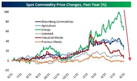 Spot Commodity Price Change Inflation