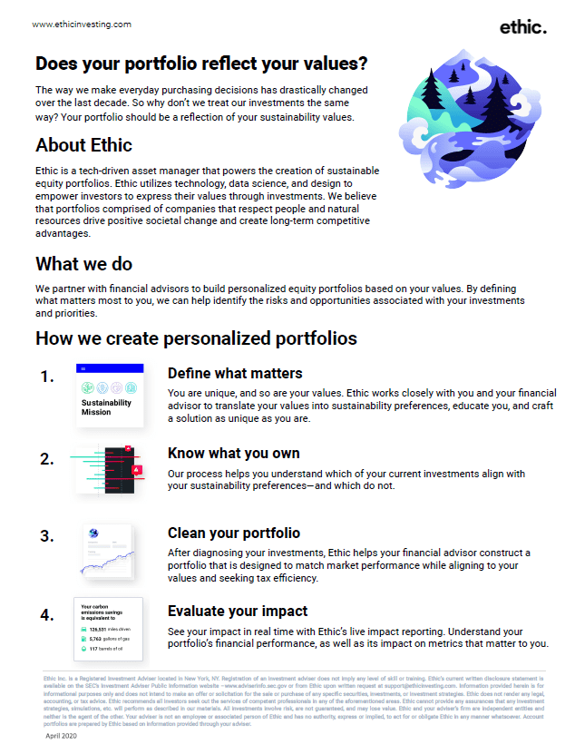 Does your portfolio reflect your values?