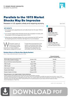 Parallels to the 1973 Market Shocks May Be Imprecise