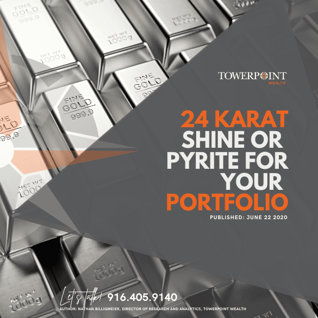 Gold 24 karat shine or pyrite for your portfolio
